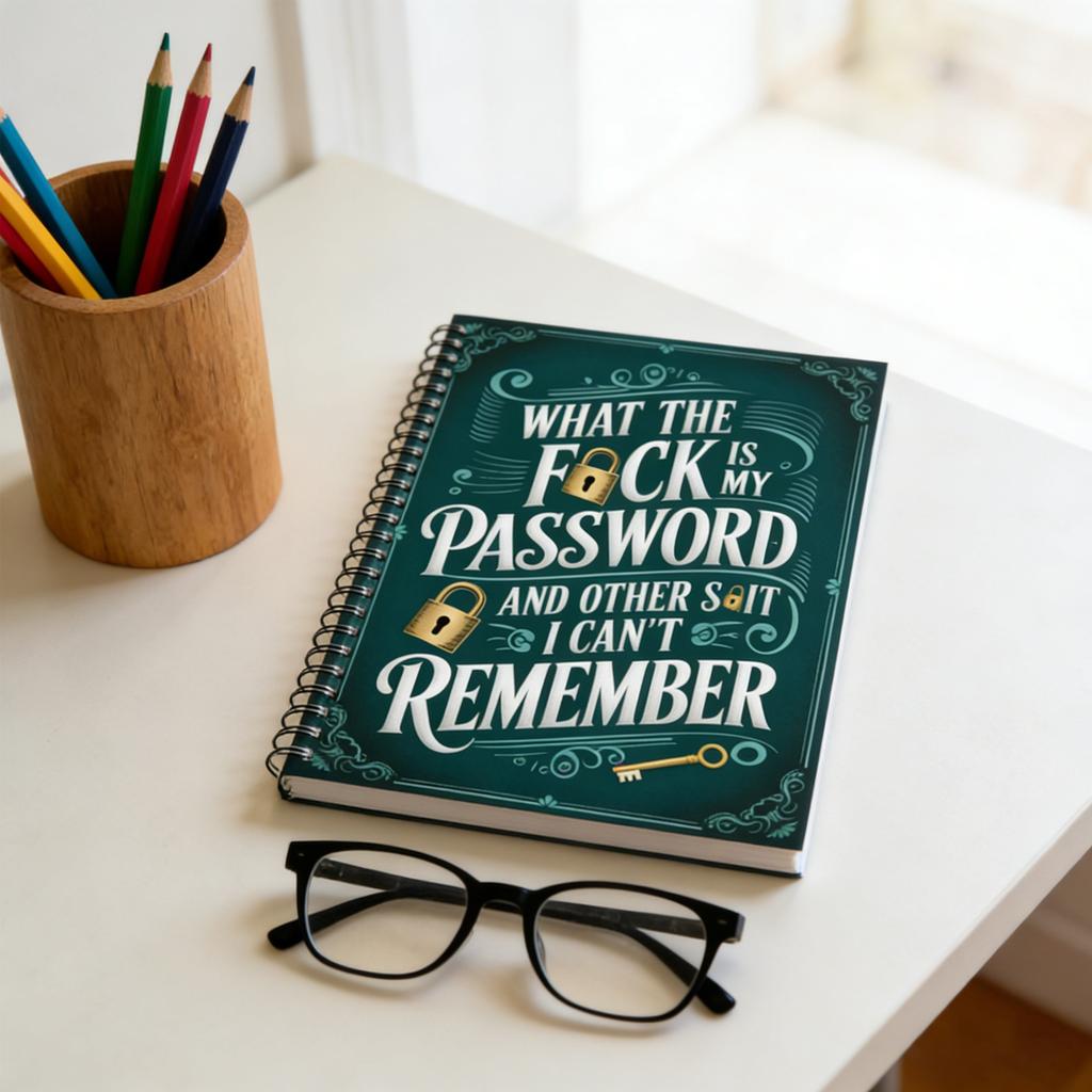 What The Is My Password And Other I Can't Remember: Internet Account Organizer And Log Book Keep Track Of Websites, Information, Passwords, And