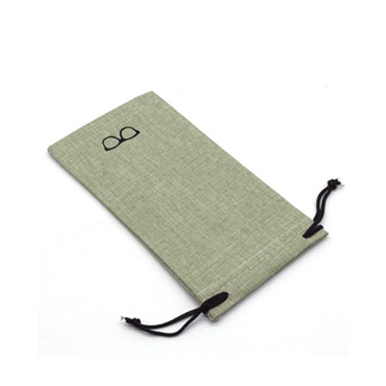 1Pcs Soft Cloth Glasses Bag Drawstring Portable Linen Fabric Eyeglasses Pouch Pocket Multi-Functional Eyewear Cases Accessories