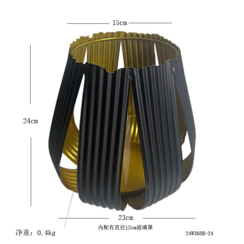 Outdoor Candle Holders for Patio-Black Candle Holder for Table Centerpiece - Farmhouse Decor Fireplace Metal Candle Holders