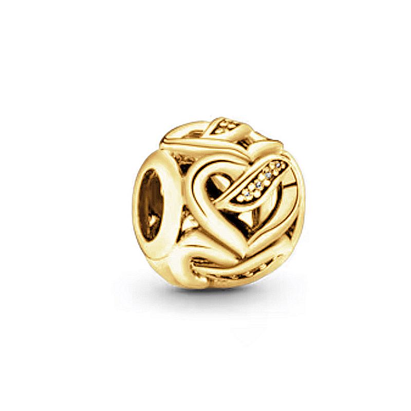 NIEUWE DIY Vergulde Sieraden Roze Kers Verwarde Sundrop Bloem Bedeltje Roos Margriet Bedels Passend voor Armband Vrouwen Cadeau