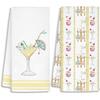 Vintage Coastal Beach Sardine Fish Kitchen Towels, Fish Gifts Hand Towel for Bathroom Decor,Ocean Nautical Sardine Dish Tea Towels for Kitchen,