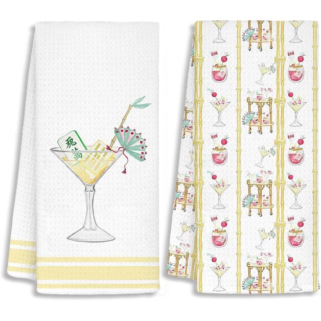 Vintage Coastal Beach Sardine Fish Kitchen Towels, Fish Gifts Hand Towel for Bathroom Decor,Ocean Nautical Sardine Dish Tea Towels for Kitchen,