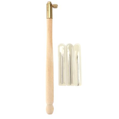 Tambourhaken Ergonomisch geformter Rutschfester Griff Einfache Verwendung Französische Stickerei Häkeln mit 3