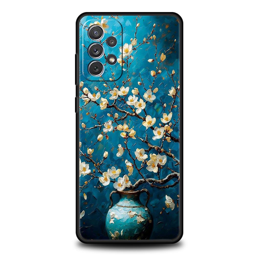 

Oil Painting Of Flowers Phone Case for Samsung A51 A71 A21S A11 A15 A25 A31 A41 A23 A33 A53 A73 A03S A05S A13 5G A35 A55 Cover For Samsung A55