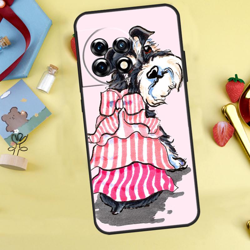 

Miniature Schnauzer dog art Case For OnePlus 13R 12R 13T 15 13 12 11 10 9 10R 10T 8T Nord 5 CE 4 2 3 Lite N20 N30 Cover OnePlus Nord CE2Lite