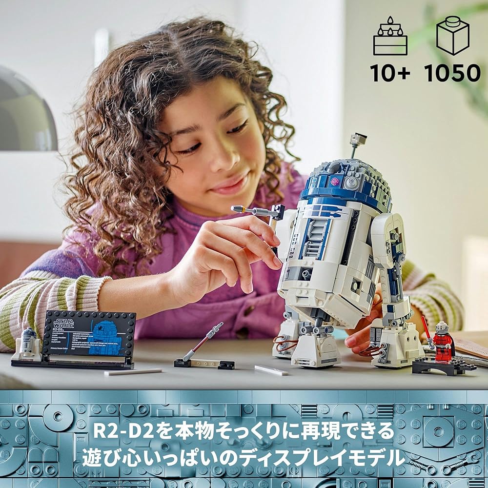LEGO Star Wars R2-D2 Building Set 1050 Pieces Toy for Kids Ages 10-12 Block Figure