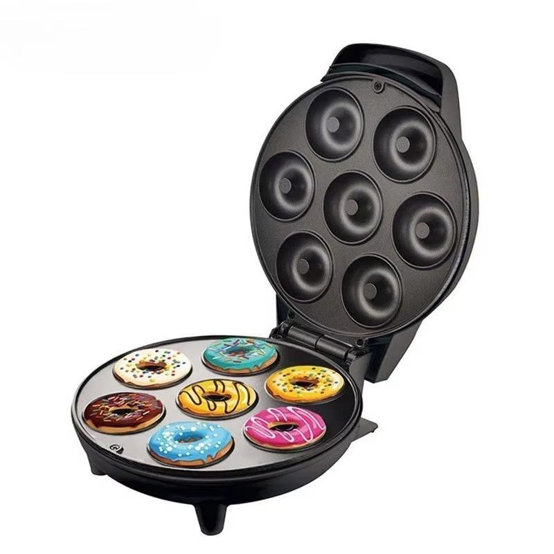Donut Maker 1PC Cake Maker 7 Holes Mini Round Cake Household Breakfast Machine Children Homemade Snacks Cooking Appliances