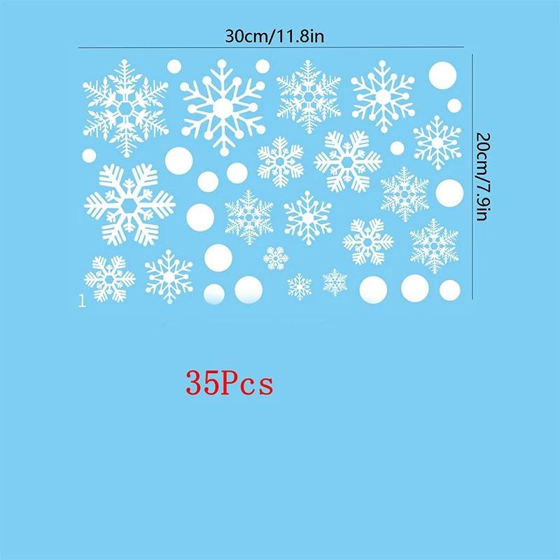

20X30CM Christmas Decor Window Snowflake Stickers Glass Window Stickers for Christmas Supplies Home Room New Year Gift Navidad M