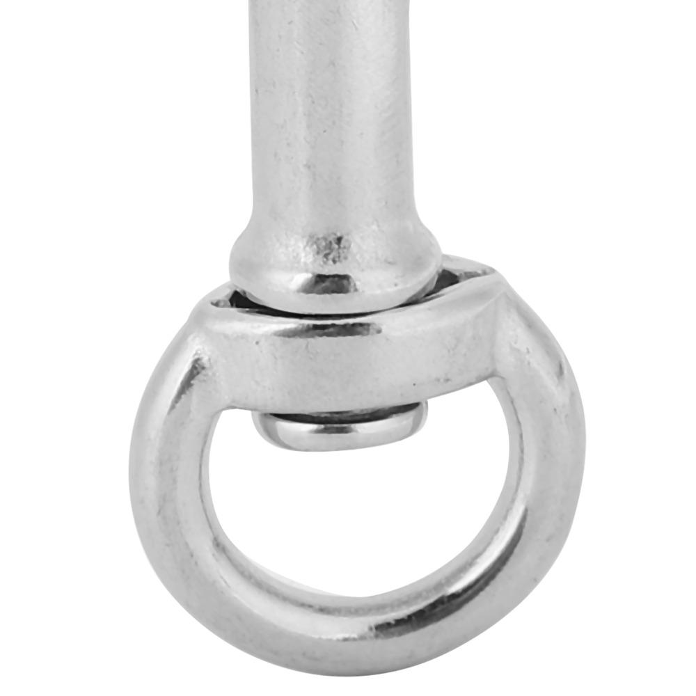 2 Pcs Stainless Steel Diving Snap Hook 68mm Single Ended Snap Swivel Eye Snap Hook  Key Chain