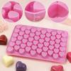 Heart Silicone Mold Pink Multi-Cavity Baking Form for DIY Mousse Chocolate Jelly Candy and Cake Decorations