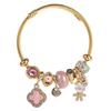 Alloy Adjustable Demon Eye Four-Leaf Clover Rabbit Letter Beaded Bracelet for Women