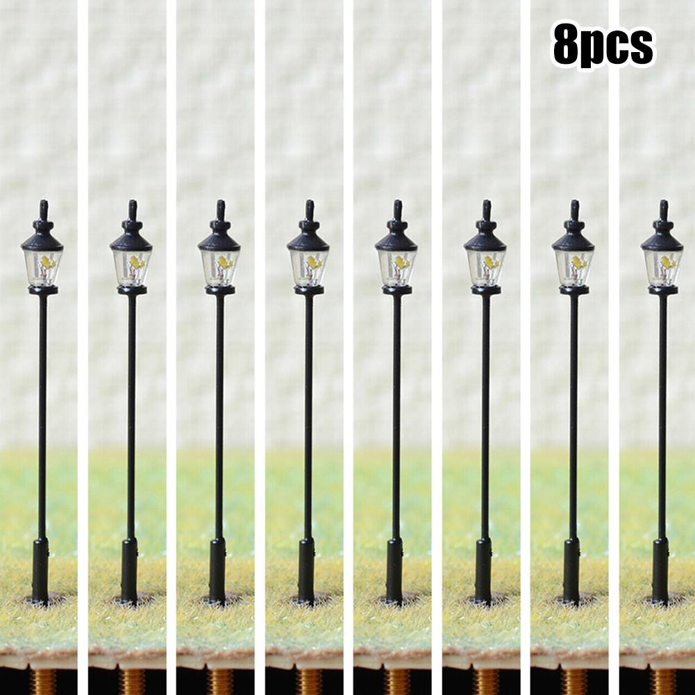 

Railroad Light Model With Wires 8pcs/Set Accessories