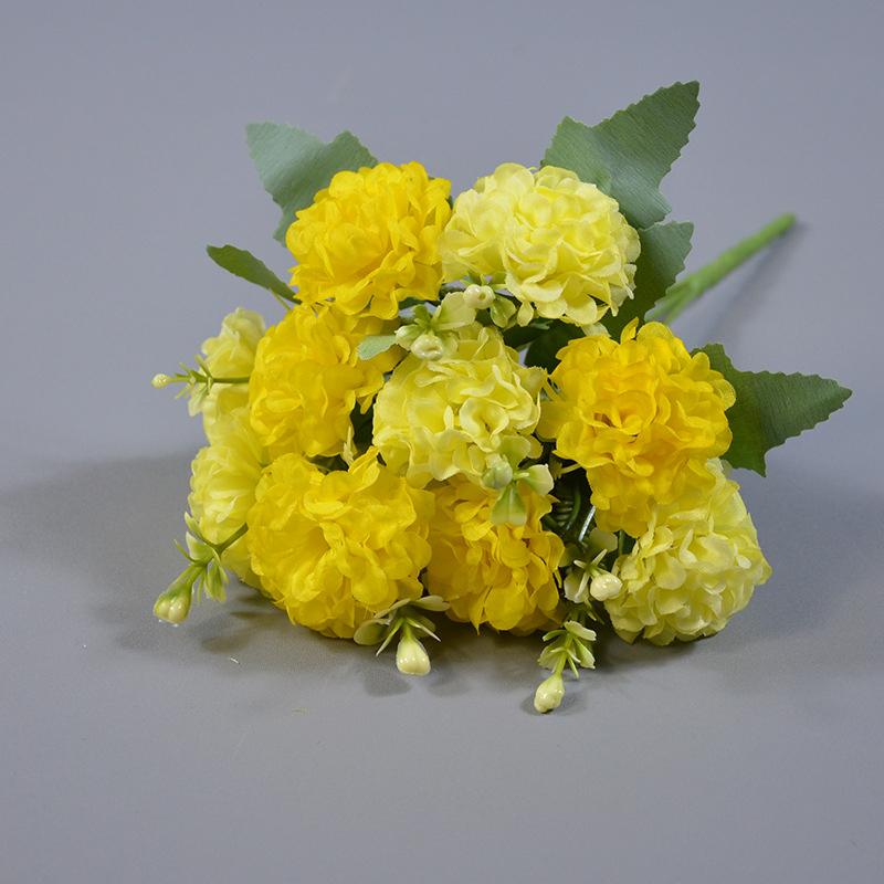 15 flower head artificial flower silk hydrangea white wedding small bouquet fake flower party DIY decoration