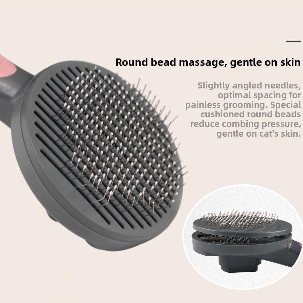 Edelstahl Katzenhaarentferner Schwimmendes Haarreinigung Haustierpflegebürste Schönheitsprodukte