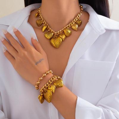 Europäisches & Amerikanisches Punk-Liebes-Anhänger-Ketten-Set - Grenzüberschreitender Schmuck