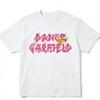 Garfield & Odie "DANCE GARFIELD" Graffiti Print Short Sleeve T-Shirt, American Streetwear Brand Heavyweight Cotton Loose Fit Oversized Couple Top