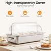 Full Size Chafing Dish Covers,4Pcs Clear Buffet Pan Cover,Roll Top Food Pan Cover for Isolate Dust&Other Dirt