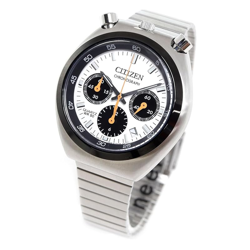 Мужские часы CITIZEN COLLECTION Record Label Tsuno Chrono AN3660-81A, Белые