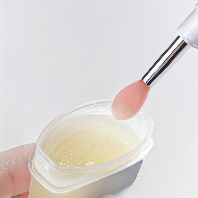 1/3PCS Multifunctional silicone lip brush portable cover dustproof lipstick lipstick brush eye shadow brush