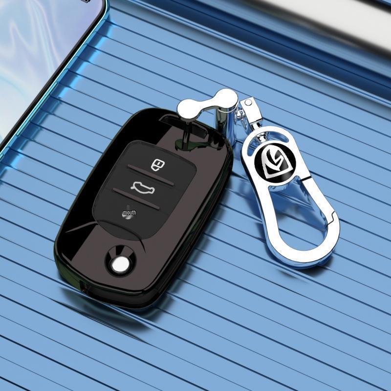 Baojun 610 Key Case: Premium Unisex Car Buckle Folding Remote Protective Shell for Model 14