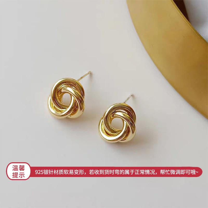 European and American simple love circle earrings fashionable versatile geometric ear buckles earrings earrings women