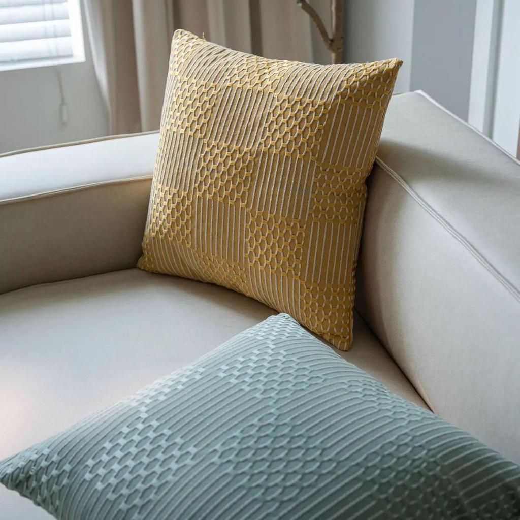Textured Weaving Throw Pillow Covers Boho Farmhouse Geometric Cushion Cover for Home Living Room Couch Bed Chair Decor