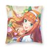 Umamusume Pretty Derby Mejiro Pillowcase Soft Polyester Cushion Cover Decoration Pillow Case Cover Home Square 45*45Cm