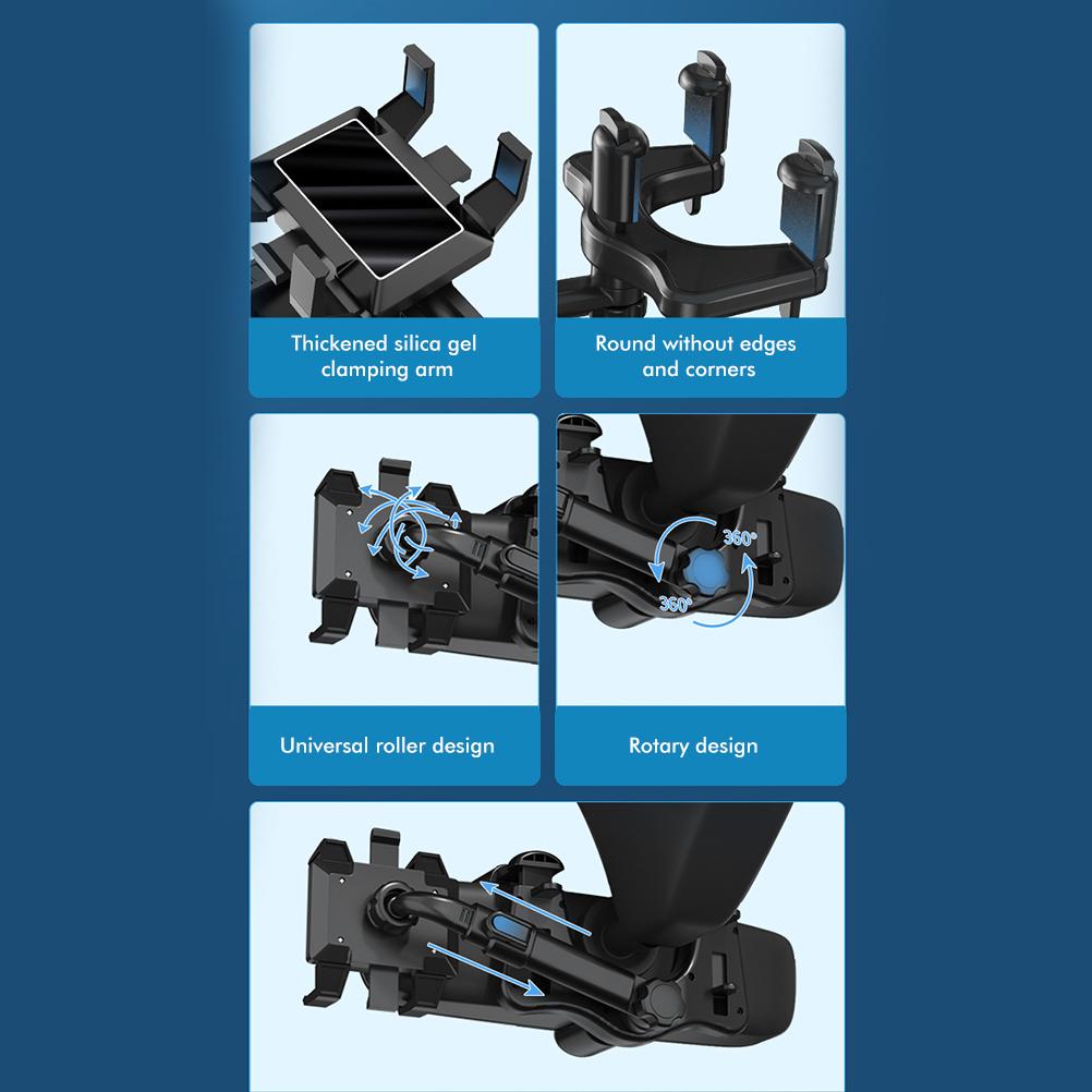 Handyhalterung Auto Rückspiegel Handyhalterung Halterung 360 Grad Drehbar Ausziehbar Handy Ständer
