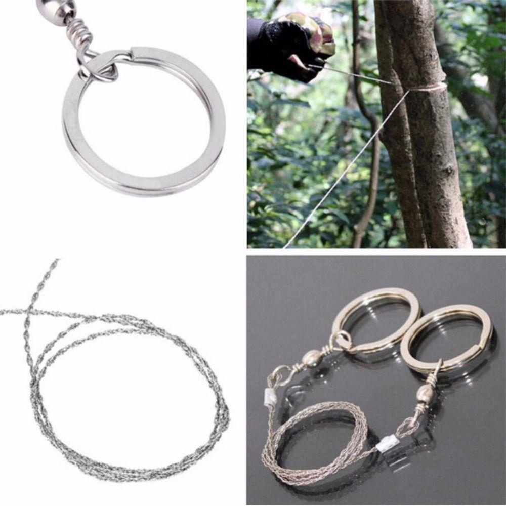 4-strand Survival Rope Saw Stainless Steel Stainless Steel Wire Saw Survival Tools   Tree Saw