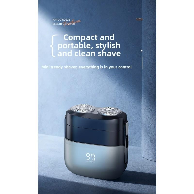 Electric Razor with Super Clean and Rechargeable Feature for Men. Miniature Shaving Knife for Convenient Beard Trimming.