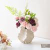 Xiaohongshu Creative Special-Shaped Star Fruit Flower Arrangement Ceramic Vase High-End Desktop Simple Decorative Ornament