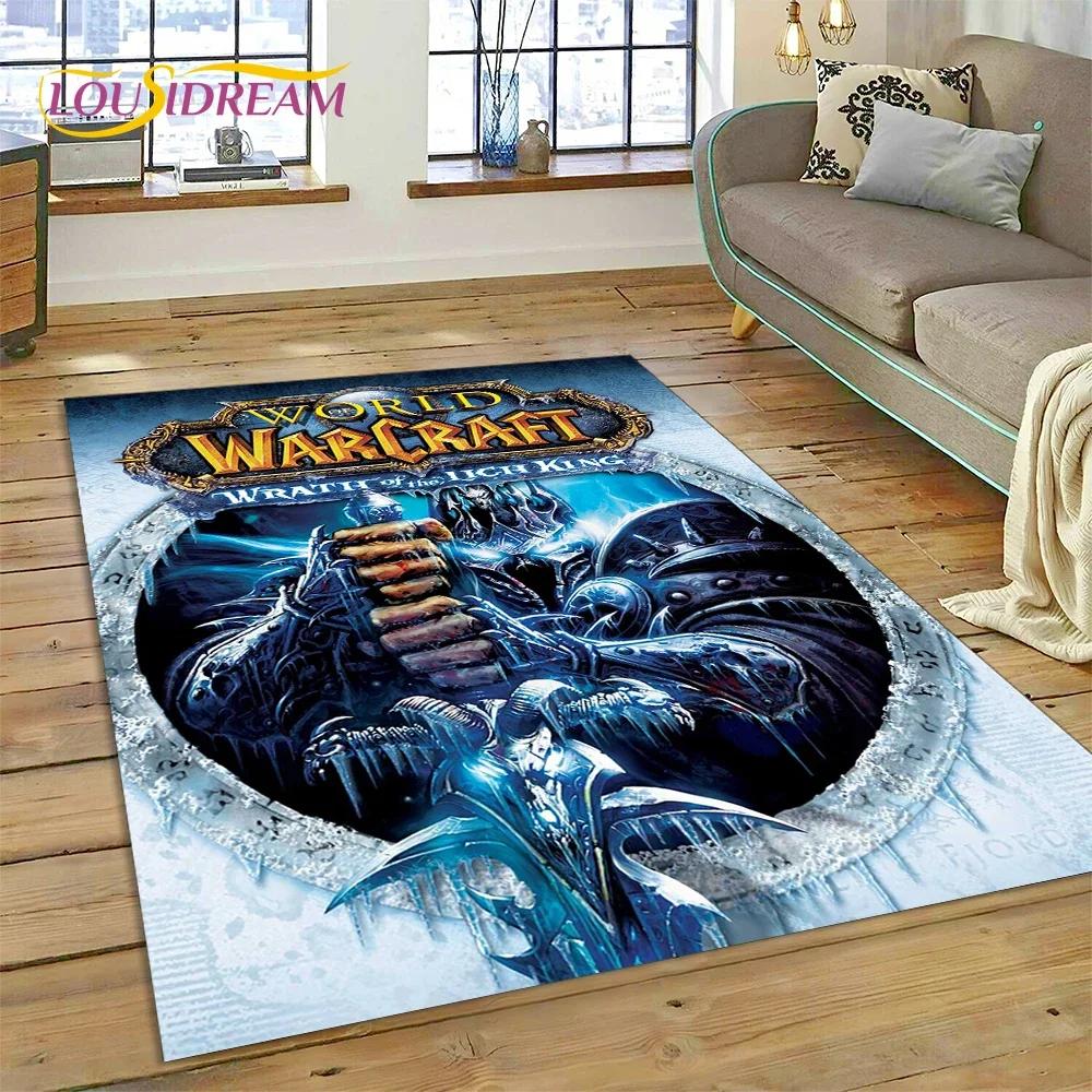 WOW, World of Warcraft Demon Hunter, Lich King Game Carpet Rug for Bedroom Living Room Home Sofa Decoration,Kid Decor Floor Mat