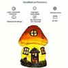 Solar Lamp Mushroom House Shape Lamp Outdoor Garden Waterproof Garden Lamp Lawn Lighting Ornaments