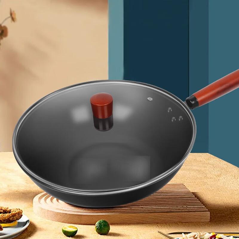 EFULLOT Nitrided Wrought Iron Wok