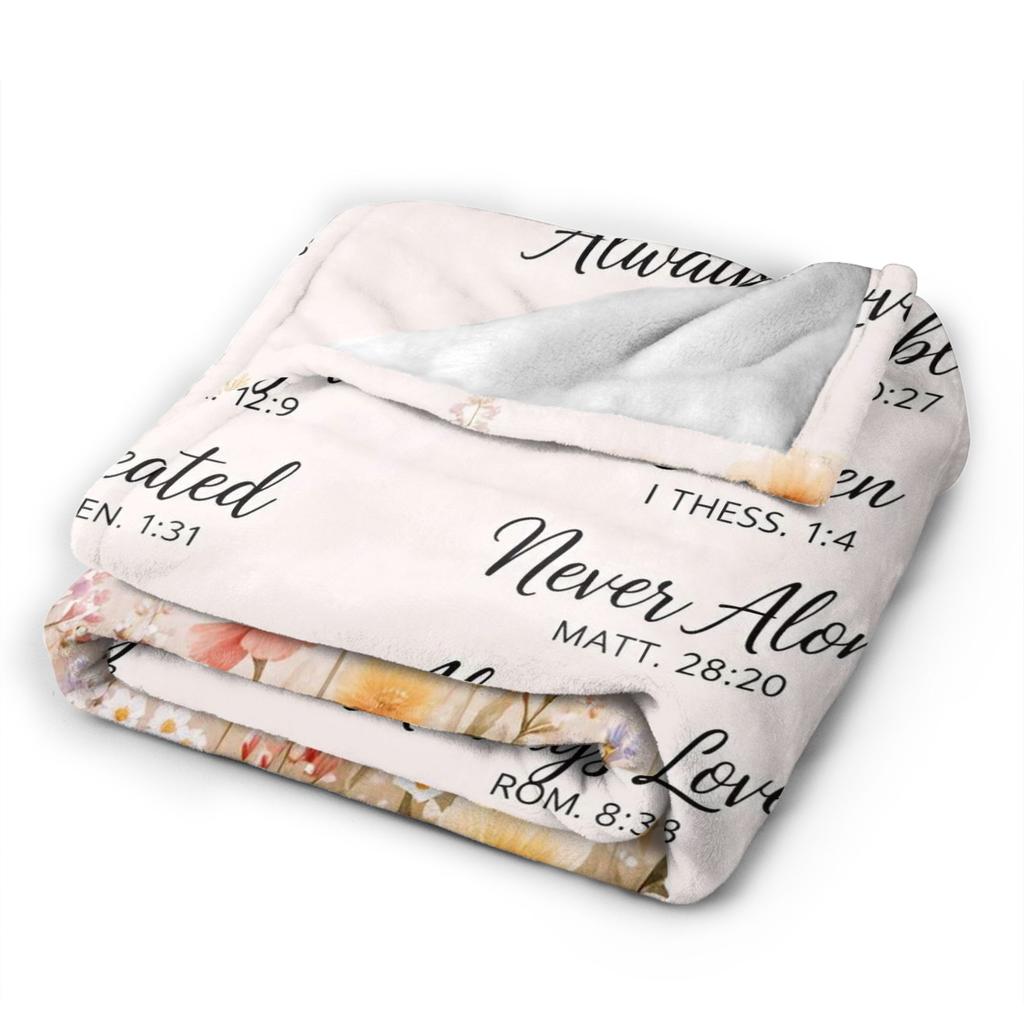 Christian Gifts Mom Religious Inspirational Faith Blankets Warm Cozy Throw Blanket Winter Girl Outdoor Travel Office Bedspread