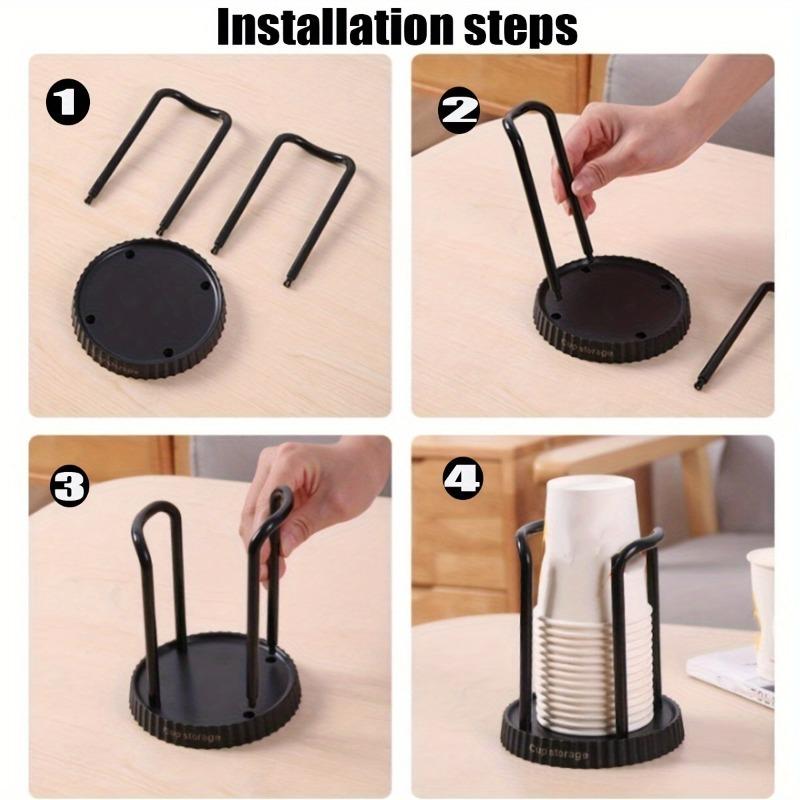 1pc Cup Holder,Multi-Functional Disposable Cup Dispenser for Tea Cup Storage,Home Organizers and Storage,Home Accessories.