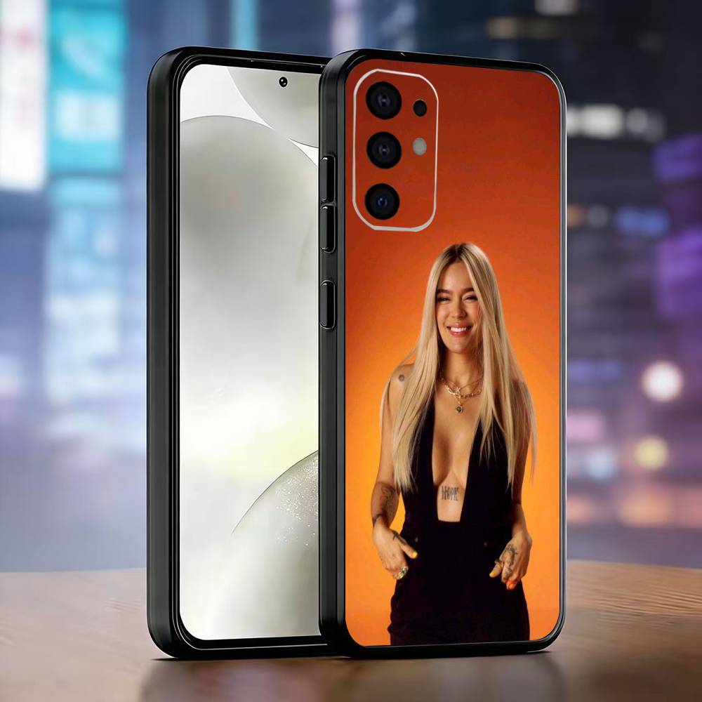 K-Karol G Tropicoqueta Phone Case Black Silicone Soft For Samsung S25,S24,S21,S22,S23,S30,Ultra,S20,Plus,Fe,Lite