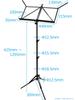 Vivace Music Stand Ultra Light Aluminum Foldable Bag Black (Carry Included) MS-500 Color