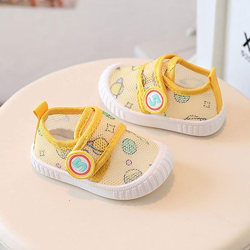 Baby Breathable Mesh Walking Shoes Infant & Toddler Pre-Walking Shoes 0-3 Years, Unisex Lightweight First Walkers