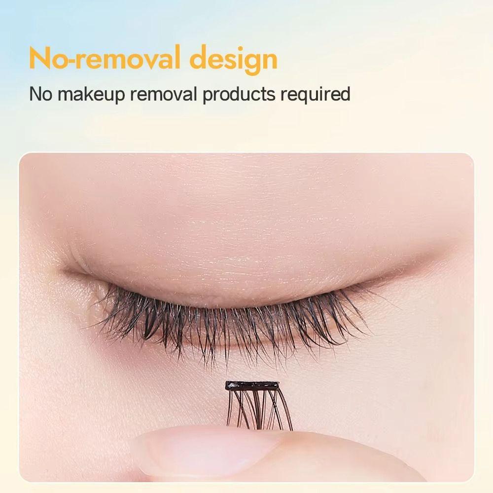 No Need Glue Self Adhesive Cluster Lashes Press On Segmented Eyelashes  Women's Beauty