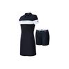 Athletics Letter Golf Outdoor Sun Protection Sports Casual Polo Dress Women Dresses Tidal-Blue A11W235321F-DB