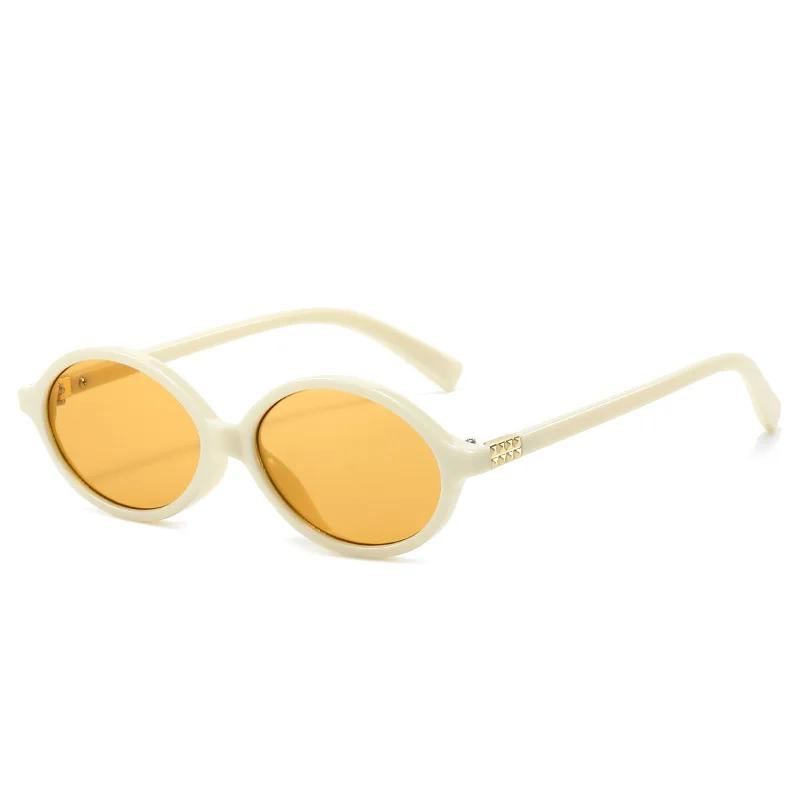 Women High Grade Sun Glasses  New Fashion Oval Small Frame Sun Eyewear Vintage Luxury Designer Sunglasses Wholesale Gafas
