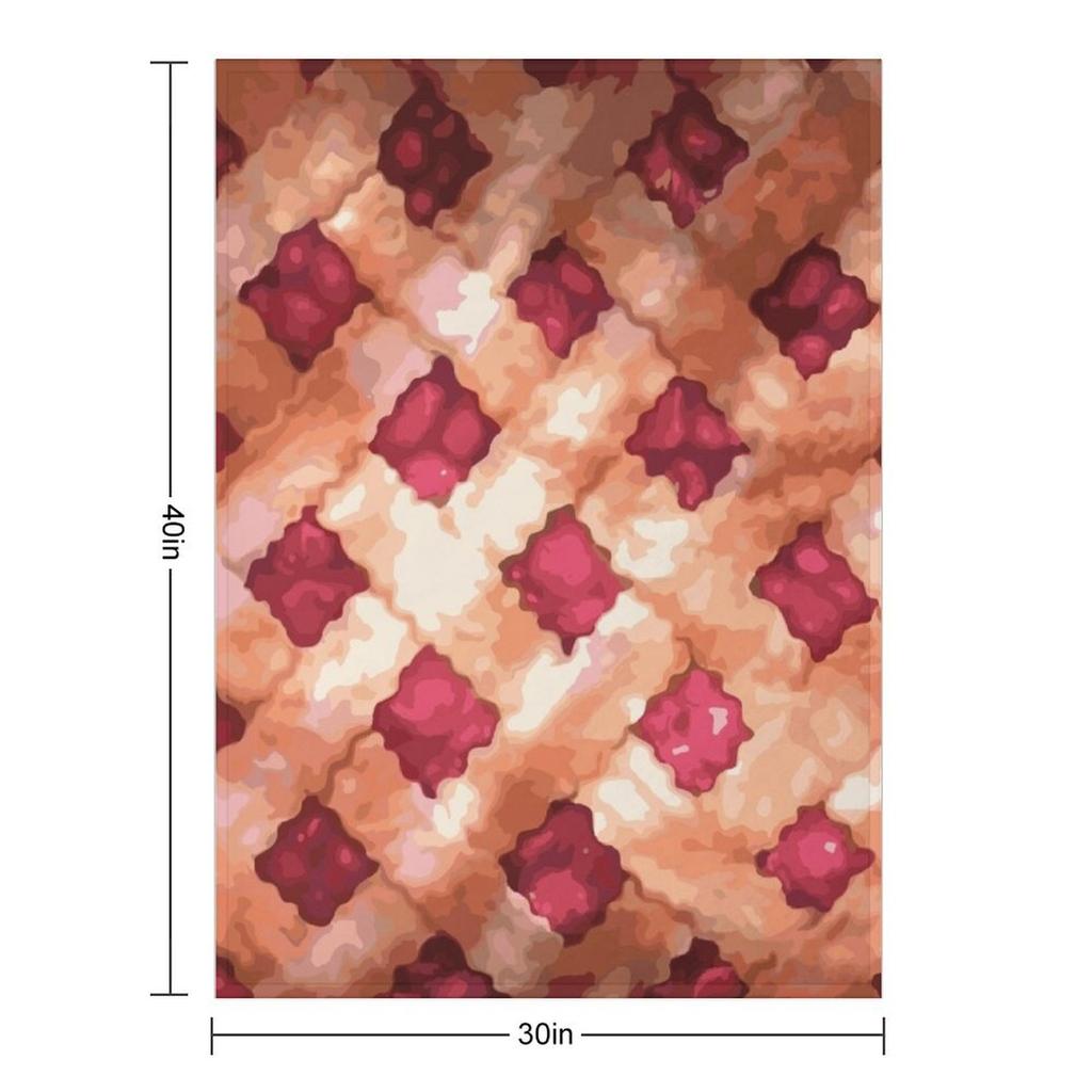 Cherry Pie Curtain Waitress the Musical Throw Blanket Heavy Soft Plaid Luxury Designer Warm for Winter Blankets