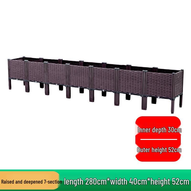 Extra Large Plastic Raised Vegetable & Flower Planter for Balcony/Courtyard