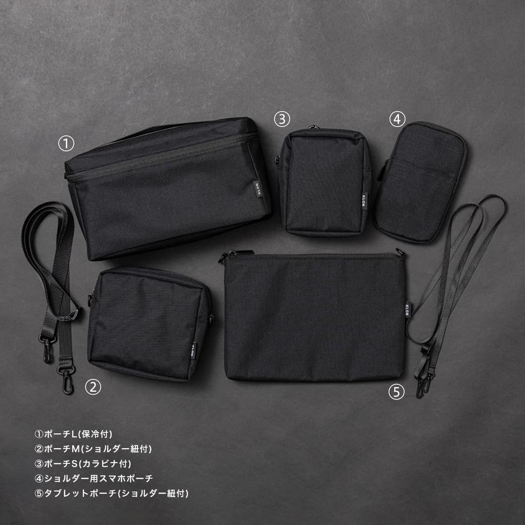 KLON Zaino Impermeabile e Leggero per Uomo e Donna, Nero, Design Semplice, Zaino Rivestito Opaco-FFX02