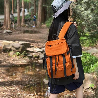 Camping Backpack Large Capacity Outdoor Schoolbag New Fashion Trendy Bag High-value Young Student Bag Commuter Bag