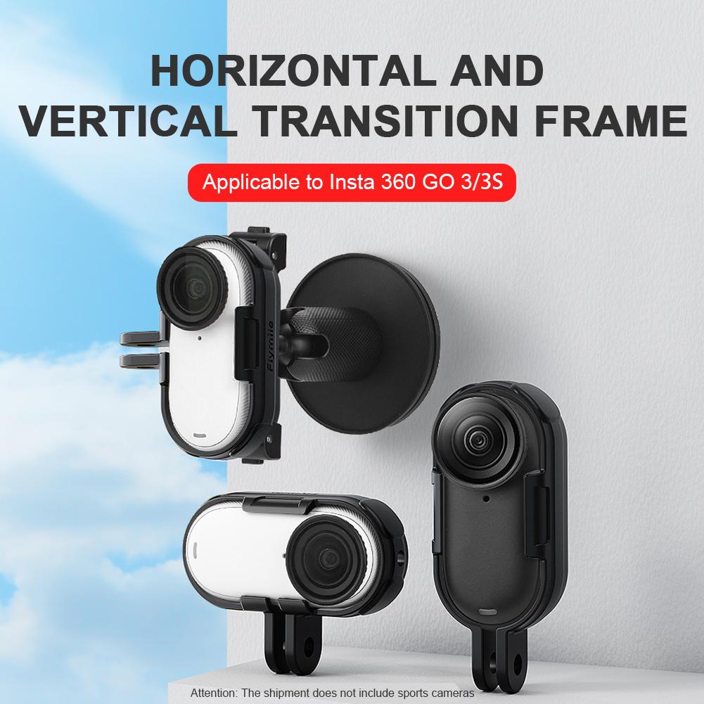 Para Insta360 GO 3/GO 3S Conjunto de Montagem de Ação Vertical e Horizontal Adaptador Montagem Parafuso Longo Armação Carcaça Estender Estojo Estojo Protetor