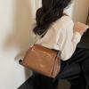 Fashion Minimalist PU Leather Shoulder Bags for Women Chain Crossbody Bag with Quilted Detail for Work and Outings Daily Use and Travel