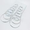 6Pairs/Set Fashion Circle Hoop Dangle Earrings Pendant for Female Daily Outfits