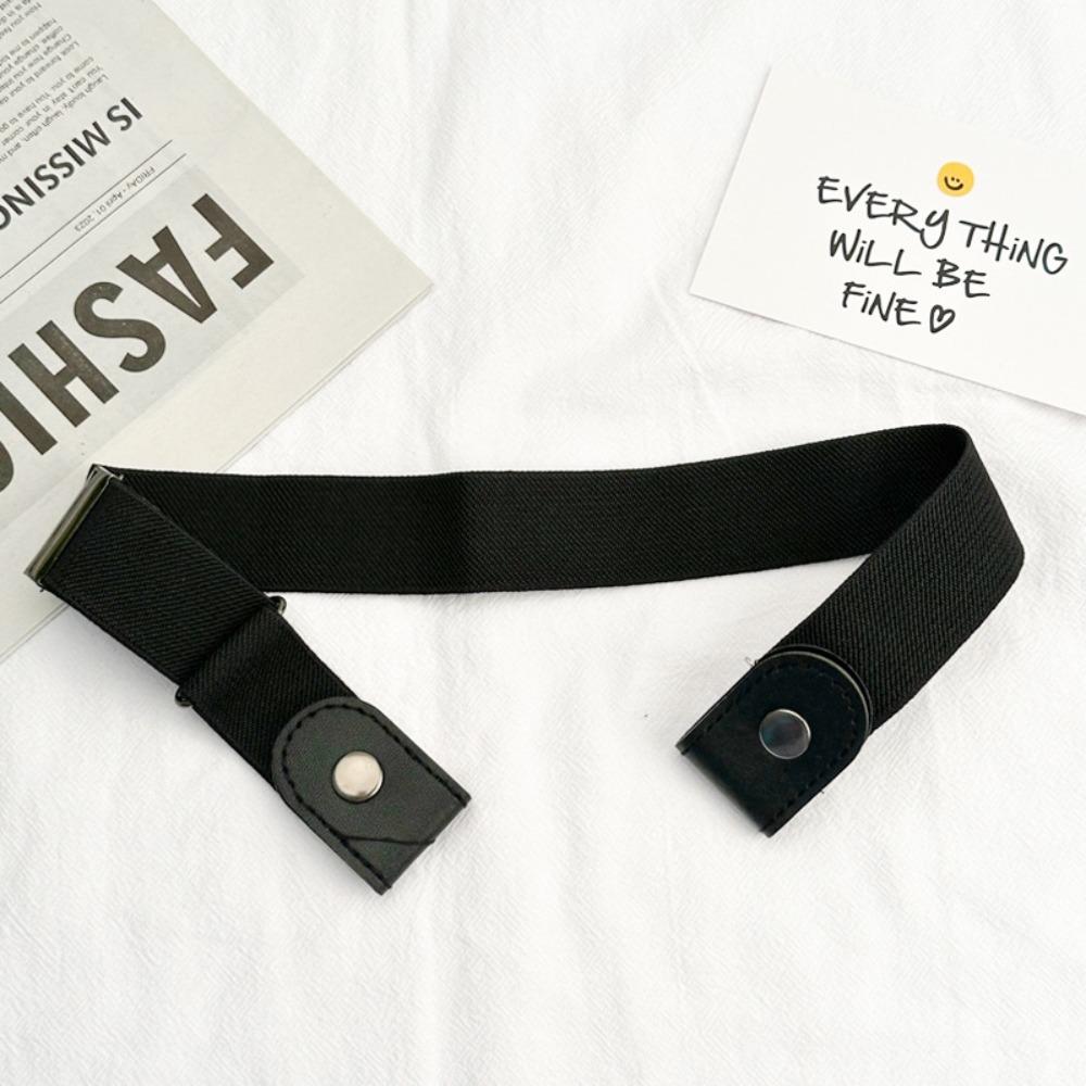1Pcs Traceless Invisible Elastic Belt Women s Belt Jeans Pants Men s Elastic Belt чёрный